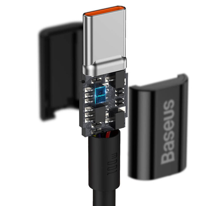 Baseus Superior Series Cable USB-C to USB-C 100W 2m (black) - USB-C to USB-C<<<USB cables<<<GSM