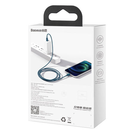 Baseus Superior Series Cable USB-C to iP 20W PD 2m (blue) - USB-C to Lightning<<<USB cables<<<GSM