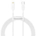 Baseus Superior Series Cable USB-C to Lightning 20W PD 1,5m (white) - USB-C to Lightning<<<USB cables<<<GSM
