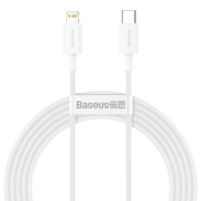 Baseus Superior Series Cable USB-C to Lightning 20W PD 2m (white) - USB-C to Lightning<<<USB cables<<<GSM