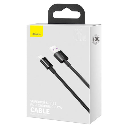 Baseus Superior Series Cable USB to USB-C 66W 1m (black) - USB to USB-C<<<USB cables<<<GSM