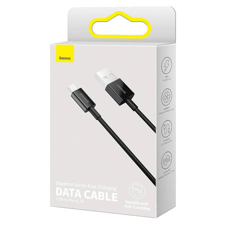 Baseus Superior Series Cable USB to micro USB 2A 1m (black) - USB to Micro USB<<<USB cables<<<GSM