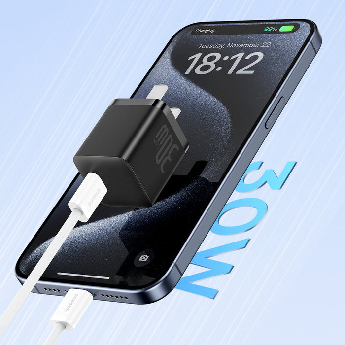 Baseus Superior Series ll USB-C - USB-C 30W 480Mb/s 2m cable - white - Cell phone cables<<<HurtelXML&&&USB
