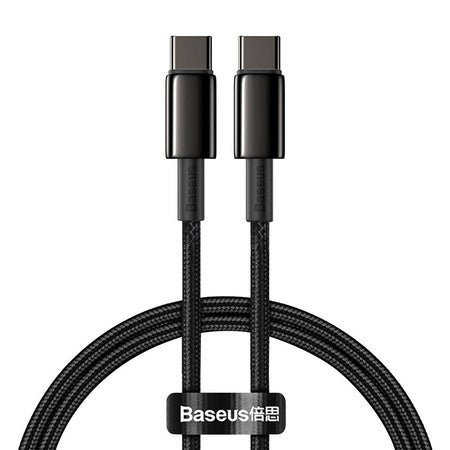 Baseus Tungsten Gold Cable Type-C to Type-C 100W 1m (black) - USB-C to USB-C<<<USB cables<<<GSM