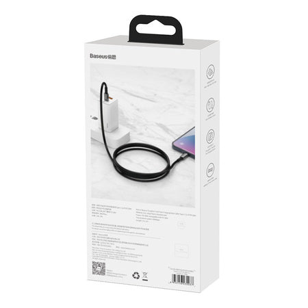Baseus Tungsten Gold Cable Type-C to Type-C 100W 1m (black) - USB-C to USB-C<<<USB cables<<<GSM