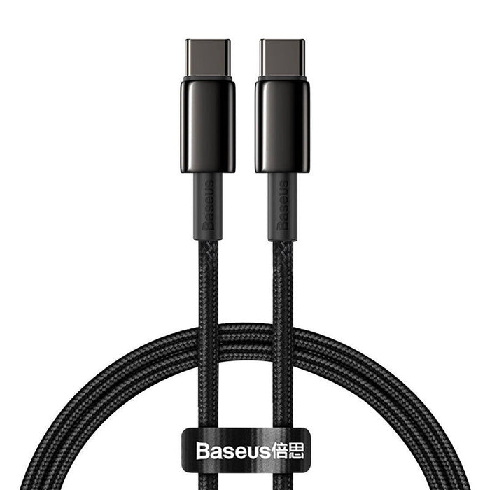 Baseus Tungsten Gold Cable Type-C to Type-C 100W 1m (black) - USB-C to USB-C<<<USB cables<<<GSM