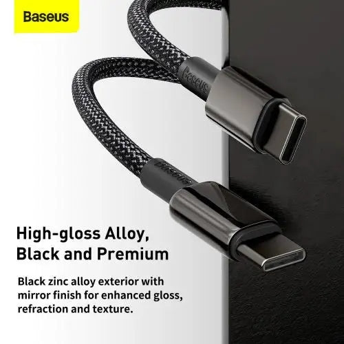 Baseus Tungsten Gold Cable Type-C to Type-C 100W 2m (black) - Type-C cable<<<Accessories<<<Основна<<<DunaXML&&&Cell