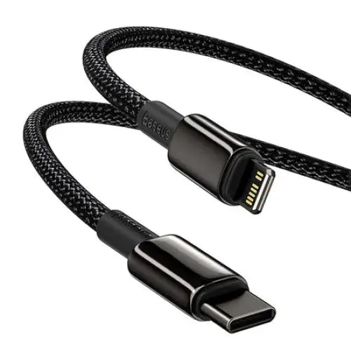 Baseus Tungsten Gold Cable Type-C to iP PD 20W 1m (black) - USB-C to Lightning<<<USB cables<<<GSM