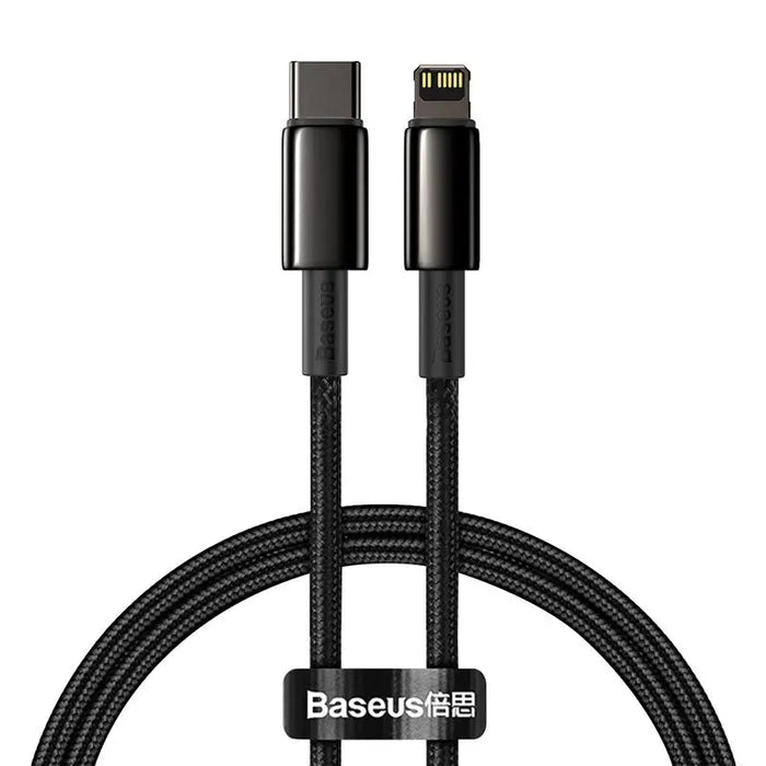 Baseus Tungsten Gold Cable Type-C to iP PD 20W 1m (black) - USB-C to Lightning<<<USB cables<<<GSM