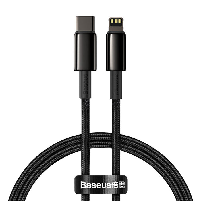 Baseus Tungsten Gold Cable Type-C to iP PD 20W 1m (black) - USB-C to Lightning<<<USB cables<<<GSM