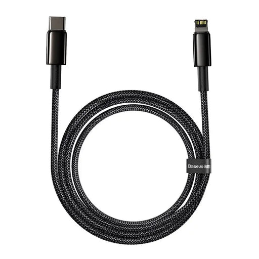 Baseus Tungsten Gold Cable Type-C to iP PD 20W 2m (black) - USB-C to Lightning<<<USB cables<<<GSM
