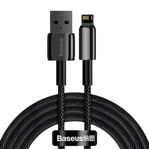 Baseus Tungsten Gold Cable USB to iP 2.4A 2m (black) - USB to Lightning<<<USB cables<<<GSM