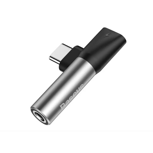 Baseus USB type-C to 3.5 mm 2 in 1 adapter silver - Други адаптери / преходи<<<Кабели и