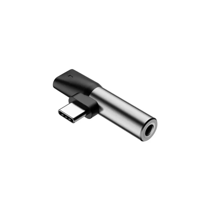 Baseus USB type-C to 3.5 mm 2 in 1 adapter silver - Други адаптери / преходи<<<Кабели и