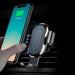 Baseus Wireless Charger Gravity Ventilation Car Holder + Qi Wireless Charger black (WXYL-01) - Cell phone
