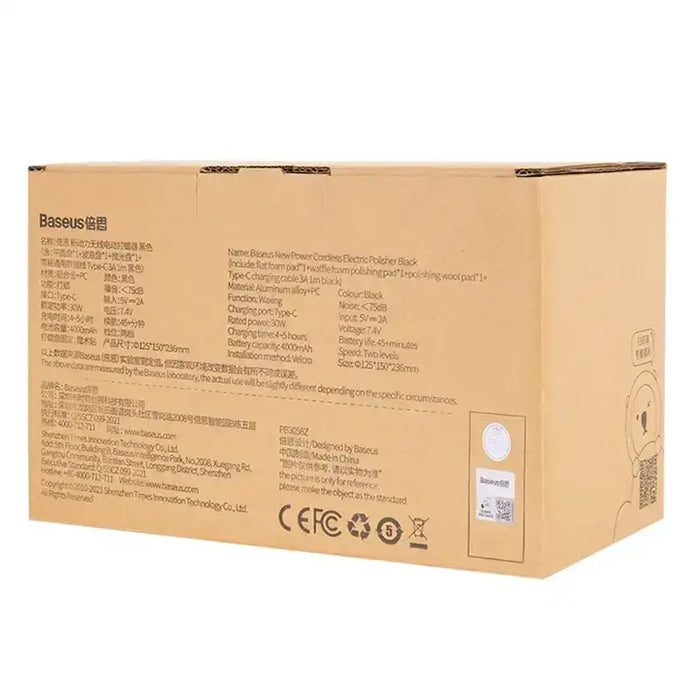 Baseus wireless electric polisher (black) - Car washers<<<Washing and cleaning<<<Car accessories<<<InnproXML&&&Other