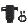 Baseus Wisdom Wireless Charging Air vent Electric Car Phone Holder (black) - Phone holders<<<Car