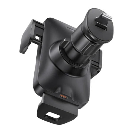 Baseus Wisdom Wireless Charging Air vent Electric Car Phone Holder (black) - Phone holders<<<Car