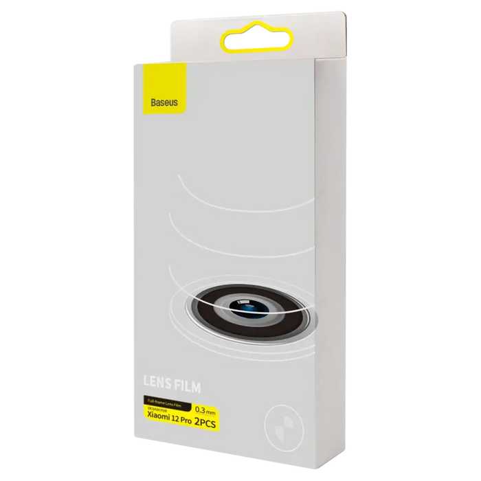 Baseus Xiaomi 12 Pro Camera Film 0.3mm Transparent (2pcs) + Cleaning Kit (SGQK000402) - Cell phone protection