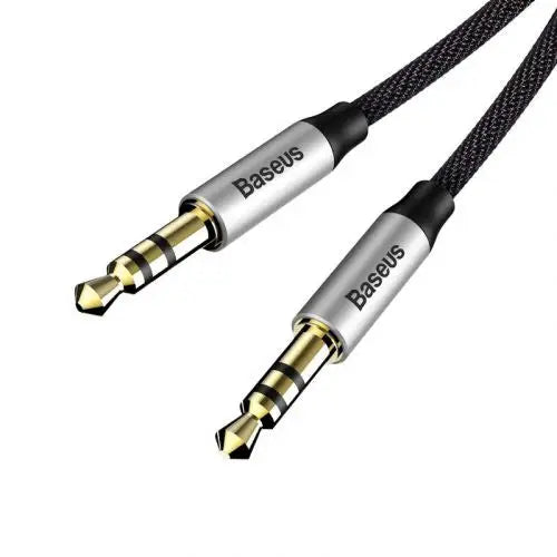 Baseus Yiven Audio Cable mini jack 3,5mm AUX 1m (Black + Silver) - Other<<<Accessories<<<Основна<<<DunaXML&&&Audio