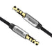 Baseus Yiven M30 stereo audio cable AUX 3.5 mm male mini jack 1.5 m silver-black (CAM30-CS1) - Audio cables<<<HurtelXML