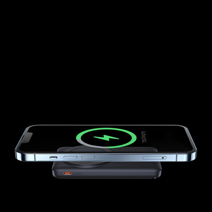 Baseus Magnetic Bracket powerbank with wireless charging MagSafe 10000mAh 20W Overseas Edition white (PPCX000202) + USB Type C cable Baseus Xiaobai Series 60W 0.5m