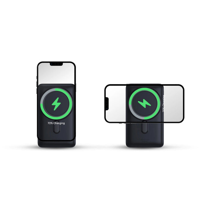 Baseus Magnetic Bracket powerbank with wireless charging MagSafe 10000mAh 20W Overseas Edition white (PPCX000202) + USB Type C cable Baseus Xiaobai Series 60W 0.5m