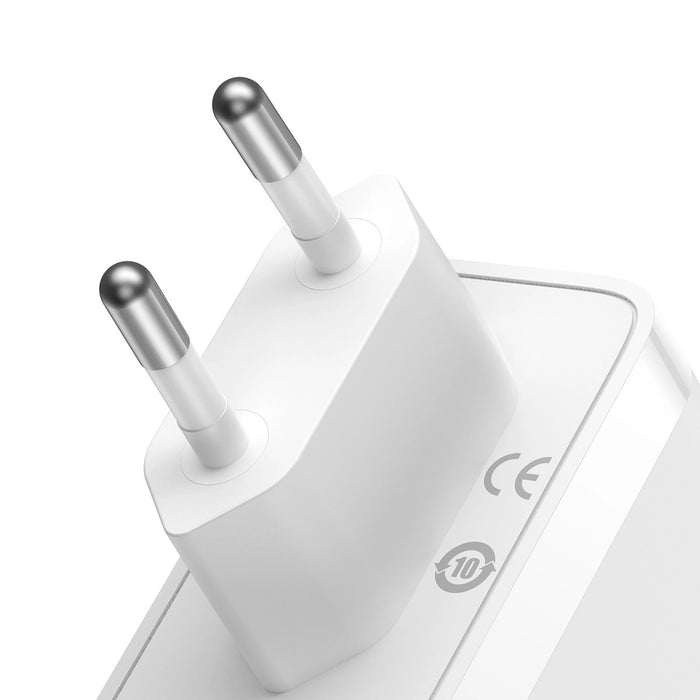 Baseus GaN5 Pro fast charger 2xUSB-C+USB 140W EU white (CCGP100202)