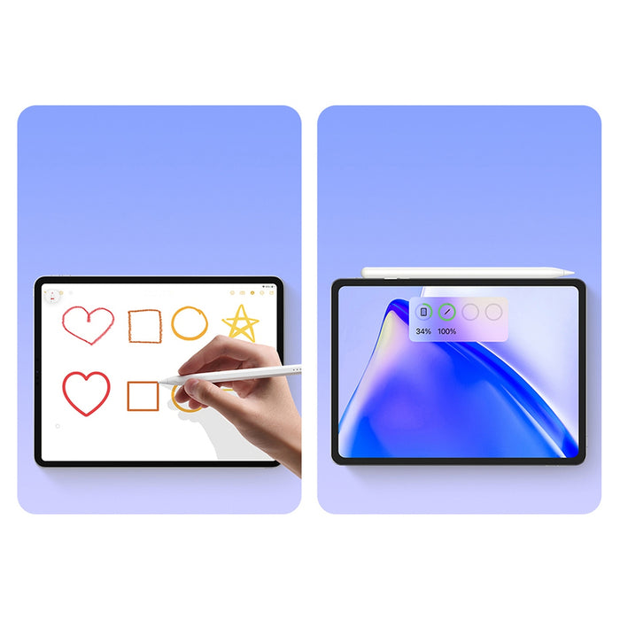 Smooth Writing Stylus with LED Indicators (Active) White