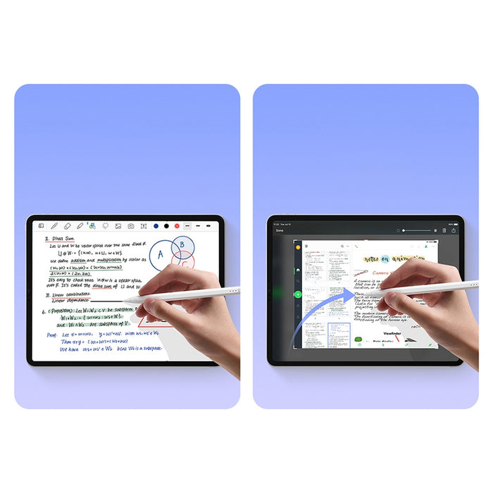Smooth Writing Stylus with LED Indicators (Active) White