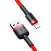 Baseus Cafule USB Lightning cable 2.4A 1m (black + red)