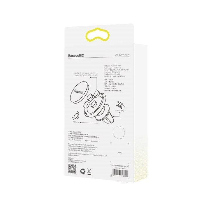 Baseus Small Ears magnetic car holder for ventilation grid - black