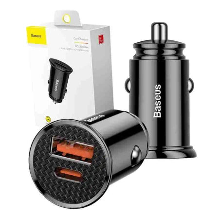 Car Charger Baseus Circular PD QC4.0+ 5A 30W (czarna)