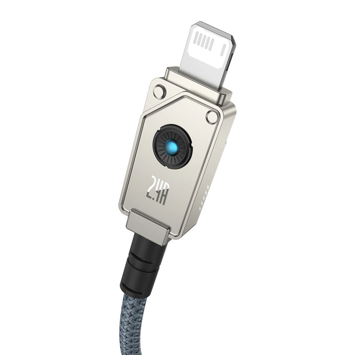 USB cable - Lightning Baseus Unbreakable 2.4A 480Mbps 1m - white