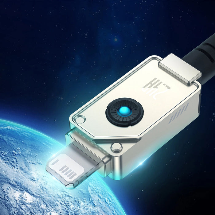 USB cable - Lightning Baseus Unbreakable 2.4A 480Mbps 1m - white