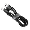 Baseus Cafule USB Lightning Cable 1,5A 2m (Gray+Black)