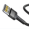Lightning USB cable (reversible) Baseus Cafule 2.4A 1m (gray-black)