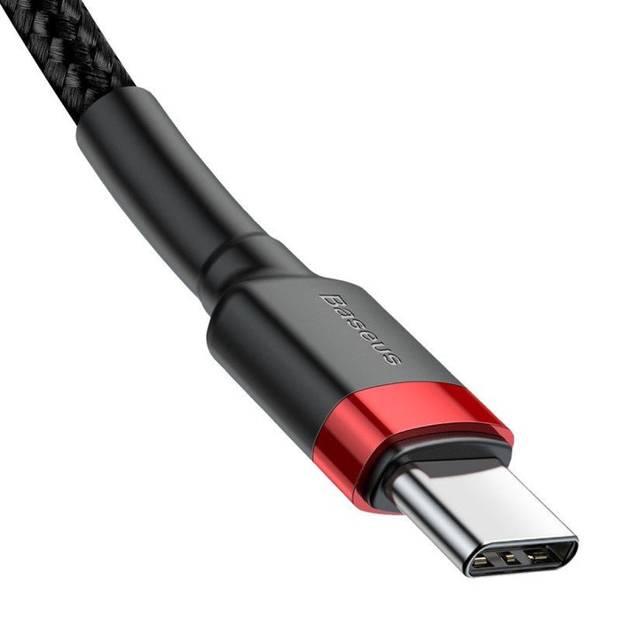 USB-C PD Baseus Cable Cafule PD 2.0 QC 3.0 60W 1m (black and red)