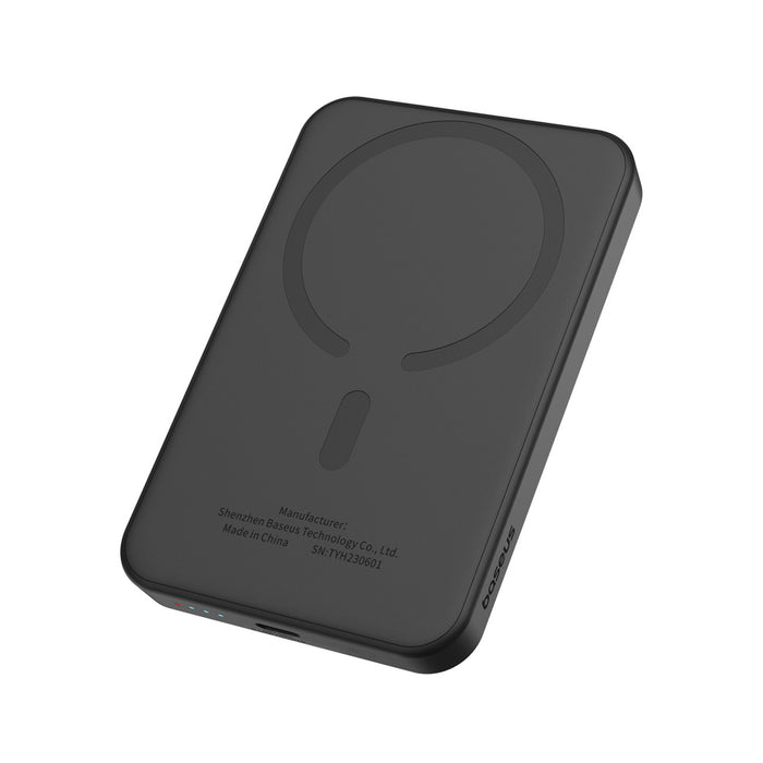 Magnetic Mini Powerbank Baseus 5000mAh, USB-C 20W (black)