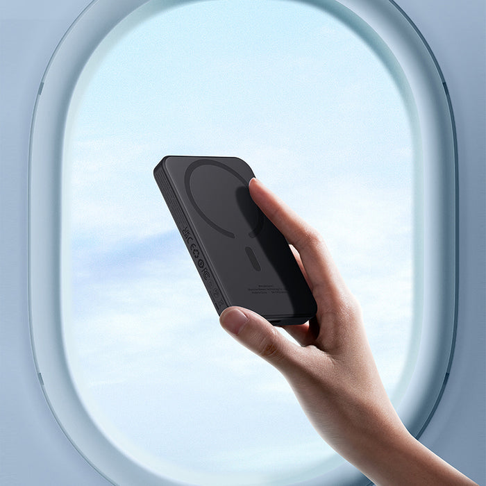 Magnetic Mini Powerbank Baseus 5000mAh, USB-C 20W (black)