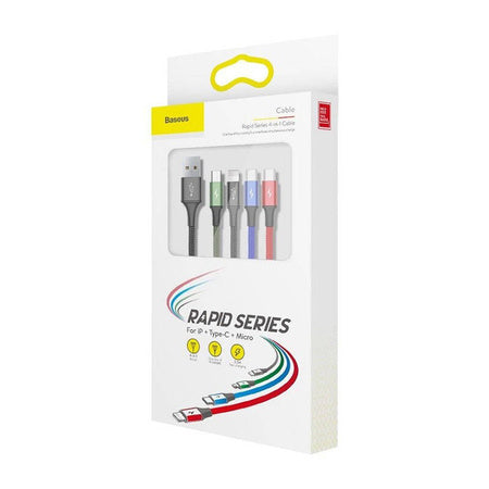 Baseus Fast USB Cable 4in1 2xUSB-C / Lightning / Micro 3,5A 1,2m - Black