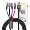 Baseus Fast USB cable 4in1 USB-C / 2x Lightning / Micro 3,5A 1,2m - black