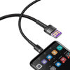 Baseus Cafule USB-C Cable Huawei SuperCharge, QC 3.0, 5A 1m (Black+Gray)
