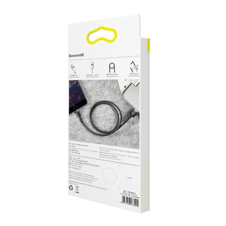 Baseus Cafule USB Lightning Cable 2.4A 0.5m (Gray+Black)