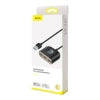 Baseus Square Round USB Adapter, HUB USB 3.0 to 1x USB 3.0 + 3x USB 2.0.1m (Black)