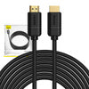 Baseus 2x HDMI 2.0 4K 30Hz Cable, 3D, HDR, 18Gbps, 8m (black)