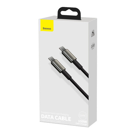 Baseus Tungsten Gold Cable Type-C to Type-C 100W 1m (black)
