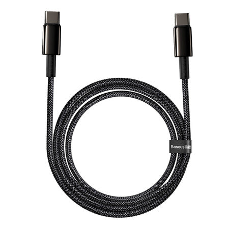 Baseus Tungsten Gold Cable Type-C to Type-C 100W 2m (black)