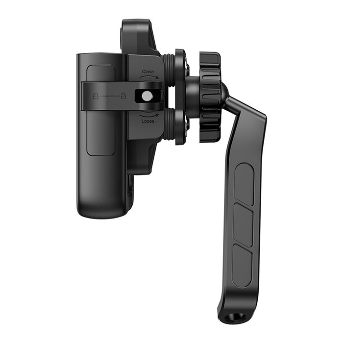 Baseus GoTrip Motorcycle Phone Holder for Mirror, with Shock Absorption - Black