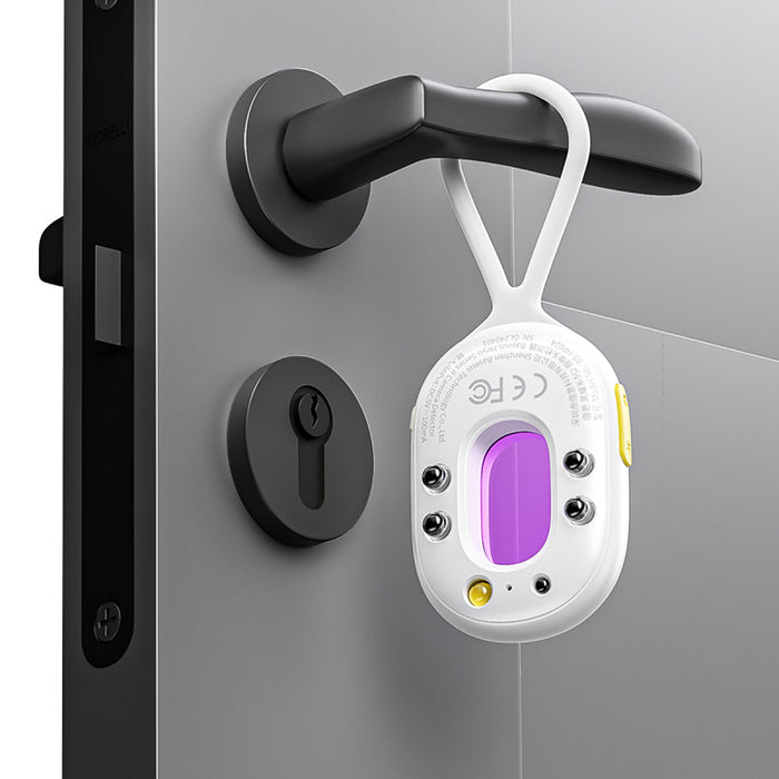 Baseus Heyo Series II Hidden Camera Detector with Alarm and Mini Flashlight + Baseus Simple USB-A - USB-C Cable - White